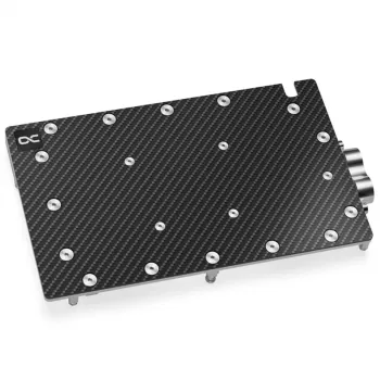 Water block + Backplate Aquatuning GmbH 13395 Αλουμίνιο Carbon Copper 1/4 ίντσες