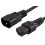 Καλώδιο τροφοδοσίας Microconnect PC1024 Μαύρο 1 m Υποδοχή C13 Υποδοχή C14