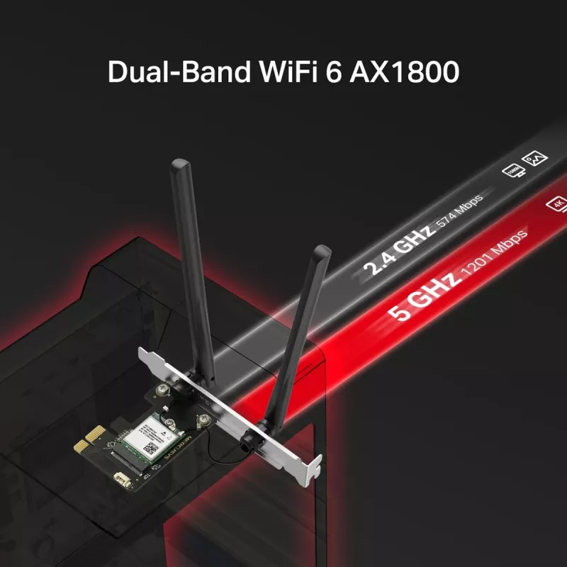 Ασύρματος USB Adapter MERCUSYS MA70XE AX1800 με Bluetooth 5.4 – Wi‑Fi 6 (AX1800)