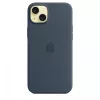 Apple iPhone 15 Plus θήκη σιλικόνης με MagSafe - Storm Blue