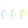 Media-Tech MT222 Leditou φωτιστικό γραφείου LED με ασύρματο φορτιστή Qi 15 W, ρολόι, ξυπνητήρι, θερμόμετρο, λευκό