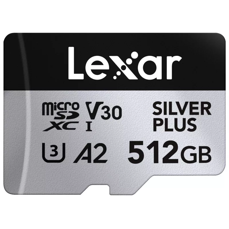 Μνήμη flash Lexar 512 GB UHS-I microSDXC SILVER PLUS