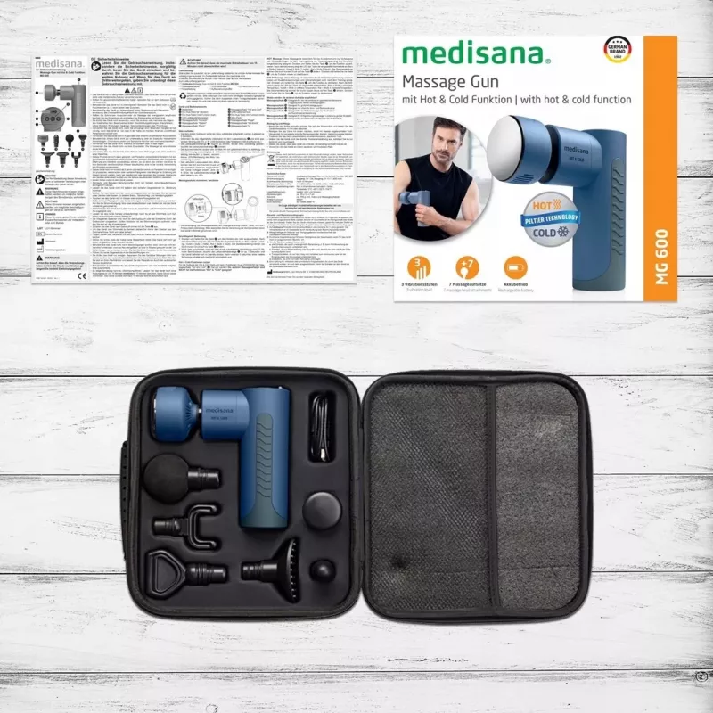 Medisana MG 600 συσκευή μασάζ Universal μαύρο, μπλε