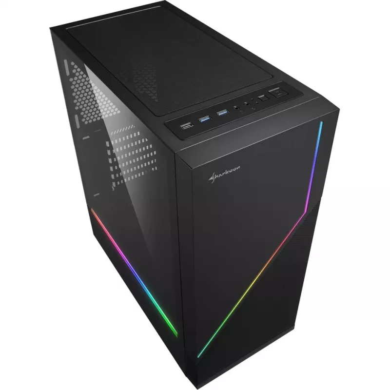 Sharkoon RGB FLOW Midi Tower ATX χωρίς τροφοδοτικό USB/Audio