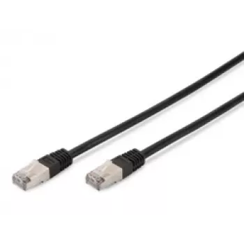 Καλώδιο δικτύου Digitus CAT 5e SF/UTP Καλώδιο Patch Μαύρο 3m