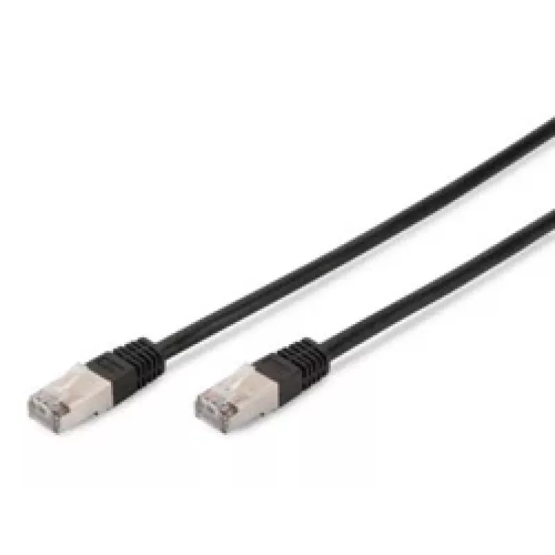 Καλώδιο δικτύου Digitus CAT 5e SF/UTP Καλώδιο Patch Μαύρο 3m