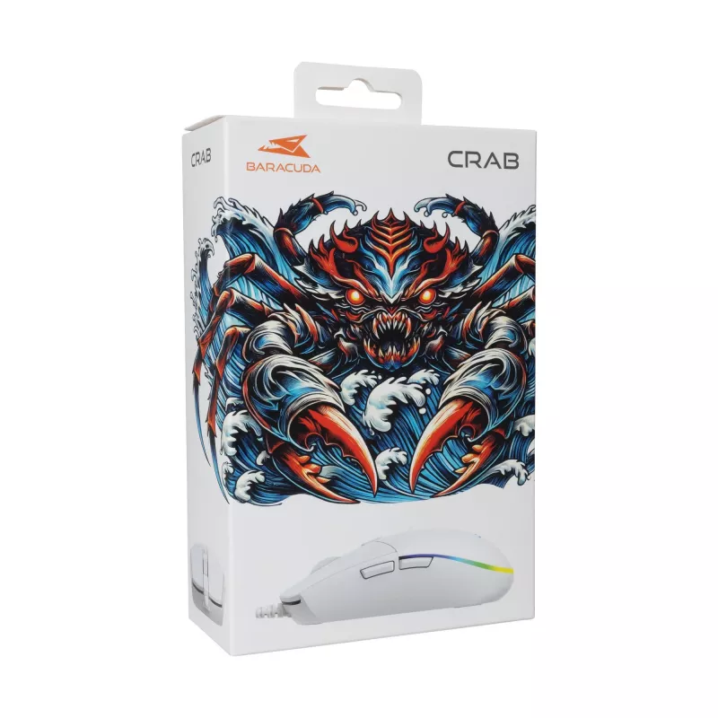 Ποντίκι Baracuda BGM-112 Crab White CRAB-W