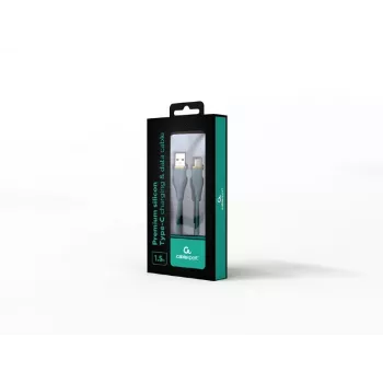 Type-C USB καλώδιο φόρτισης και δεδομένων, 1,5 m, πράσινο