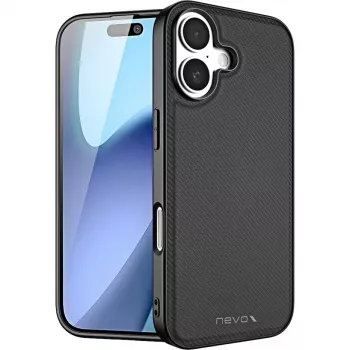 Θήκη προστασίας Nevox StyleShell NYLO για iPhone 17, 6,3 ίντσες, μαύρο