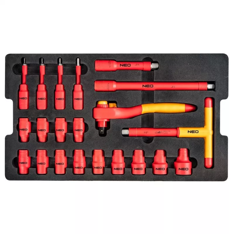 Neo Tools κουτί σέρβις ηλεκτρολόγου 52 τεμ. σε ανθεκτικό κουτί 22