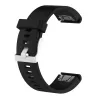 Βραχιόλι σιλικόνης FIXED για Garmin QuickFit 20 mm, μαύρο