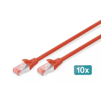 Καλώδιο Δικτύου Digitus CAT 6 S/FTP RJ-45 5m Κόκκινο