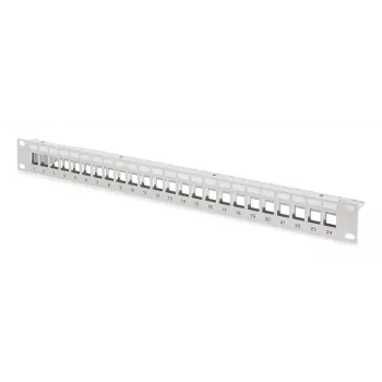 Αρθρωτό patch panel Digitus 24 θυρών DN-91410-24 RJ-45 Cat6a γκρι