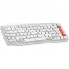 Logitech POP Icon Combo Bluetooth QWERTZ Swiss Πορτοκαλί Λευκό Ποντίκι
