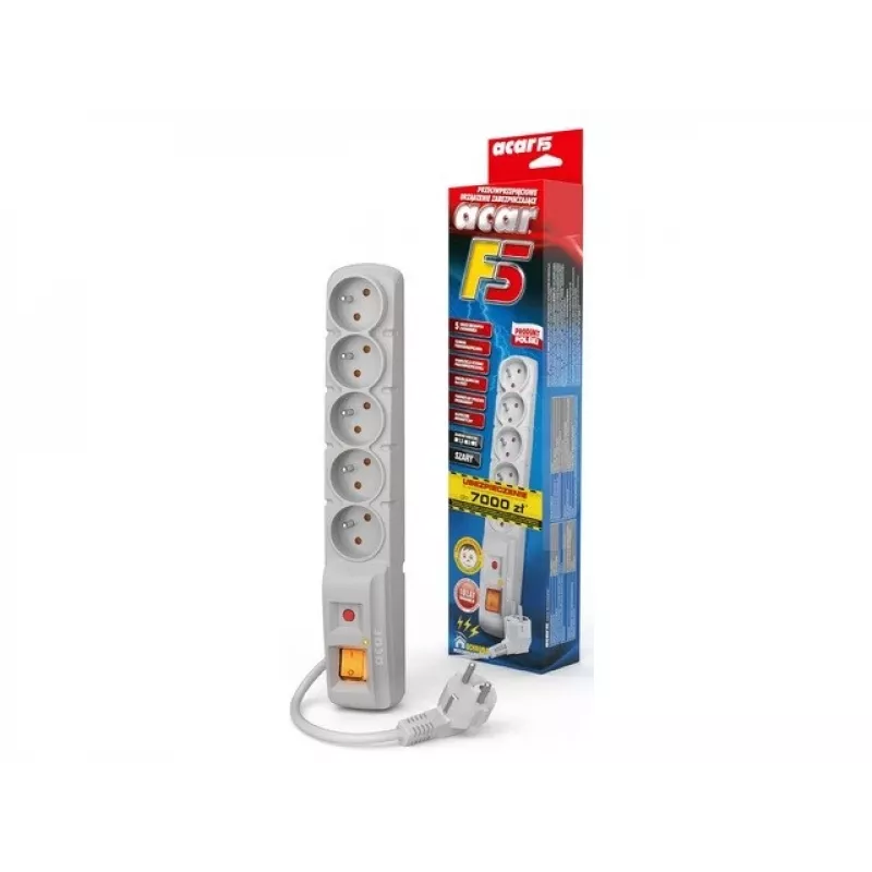 Surge Protector F5 1,8M γκρι