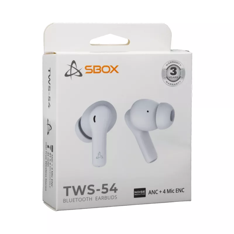Ακουστικά SBOX EB-TWS54 λευκά