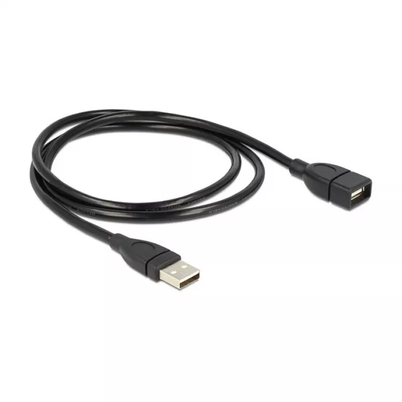 Καλώδιο USB DeLOCK 1m USB 2.0 USB A μαύρο