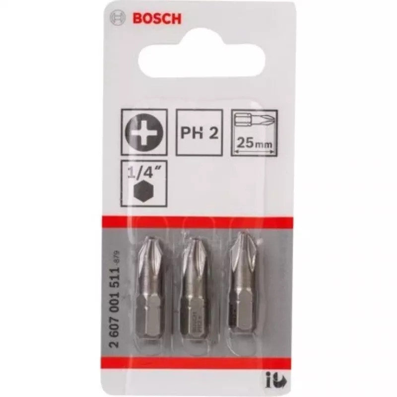 Bosch 2 607 001 511 μύτες κατσαβιδιού 3 τεμ.