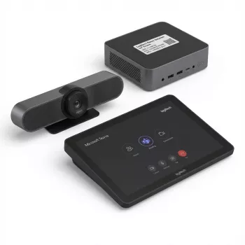 Χειριστήριο αφής για τηλεδιάσκεψη Logitech TAPMST/LBL/1 με χειρισμό αφής για Microsoft Teams, επιτραπέζια τοποθέτηση