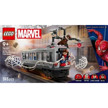 LEGO Marvel Super Heroes 76321 Spider-Man Doc Ock Subway Showdown παιχνίδι κατασκευής, 393 τεμάχια, 4 μίνι φιγούρες, ηλικία 9+