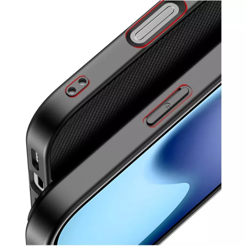 Θήκη προστασίας Nevox StyleShell NYLO για iPhone 17, 6,3 ίντσες, μαύρο