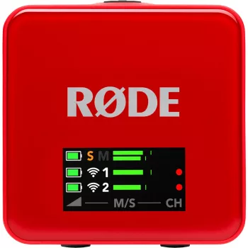 RØDE Wireless GO III κόκκινο - Ασύρματο σύστημα μικροφώνου (κόκκινο)