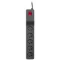 LESTAR ZX 510 G-A K.:CZ 5,0M προστασία υπέρτασης μαύρο 5 έξοδοι AC 230 V 5 m