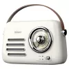 Φορητό ραδιόφωνο SAVIO RS-02 — αναλογικός δέκτης FM, Bluetooth 5.3, τροφοδοσία USB, 3 W, λευκό