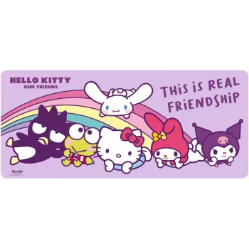 Mousepad Kids Euroswan 80×30 cm Hello Kitty, μεγάλο χαλάκι γραφείου για ποντίκι και πληκτρολόγιο