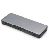 Digitus DA-70918 σταθμός σύνδεσης USB-C, 13 θυρών, 3x HDMI, 2x DP, 4x USB-A, 1x USB-C, RJ-45 1GbE, SD, ήχος, 150 W