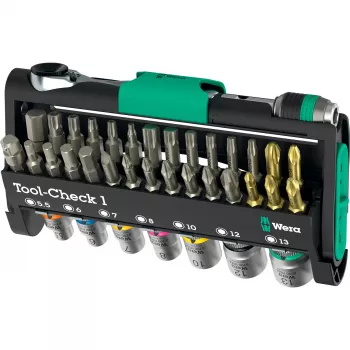 Wera Tool-Check 1 ανοξείδωτο ατσάλι 1 κεφαλή καστάνιας μαύρο πράσινο