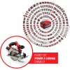 Einhell TE-CS 18/165-1 Li - Solo 16,5 cm μαύρο, κόκκινο, ασημί 4200 U/min