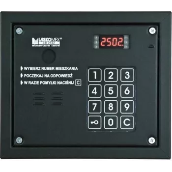 Ενδοεπικοινωνία πόρτας Laskomex CP-2503R μαύρη με αναγνώστη καρτών RFID