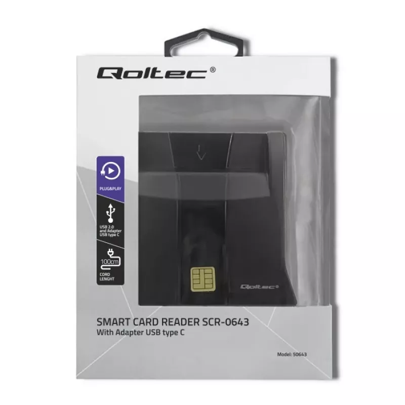 Αναγνώστης RFID Qoltec 50643