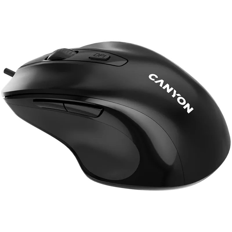 CANYON Ποντίκι M-6 Ενσύρματο Μαύρο