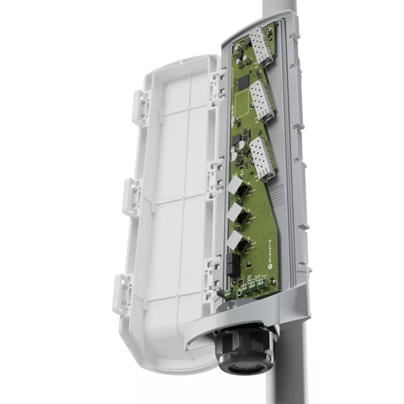 Διακόπτης δικτύου MikroTik CSS606-1G-2Gi-3S+OUT 6 θυρών με uplinks 1G και 10G SFP+