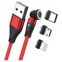 Καλώδιο USB RealPower MagneticCharge3 2 m USB A Κόκκινο