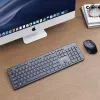 Gembird KBS-WCH-04 Ασύρματο σετ desktop (πληκτρολόγιο + ποντίκι), μαύρο, US-Layout
