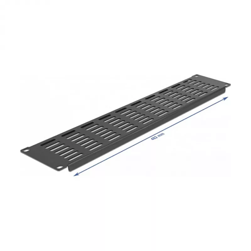 Τυφλό πάνελ με αερισμό DeLOCK 19 ιντσών πάνελ rack δικτύου 66680