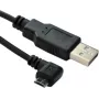 Microconnect USBABMICRO3ANG Καλώδιο USB USB 2.0 3 m Micro-USB B USB A μαύρο