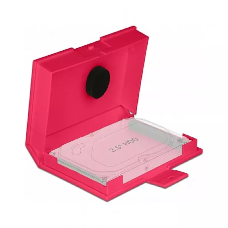 Προστατευτικό κουτί DeLOCK 18374 για HDD 3,5 inch κόκκινο