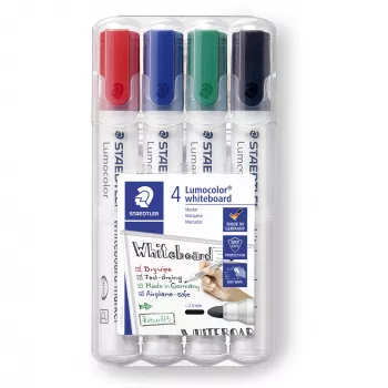 Μαρκαδόρος Staedtler Lumocolor 351 WP4 μύτη bullet μαύρο μπλε πράσινο κόκκινο