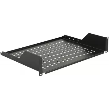 Ράφι rack LOGON RAS210BL μαύρο 30 kg αντοχή 19 inch