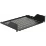 Ράφι rack LOGON RAS210BL μαύρο 30 kg αντοχή 19 inch