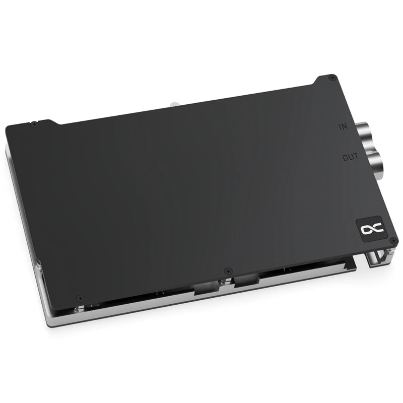 Water block + Backplate Aquatuning GmbH 13395 Αλουμίνιο Carbon Copper 1/4 ίντσες