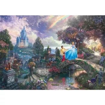 Schmidt Spiele 59472 Thomas Kinkade: Disney Σταχτοπούτα παζλ, 1000 κομματιών, 69,3 x 49,3 cm, κινούμενα σχέδια