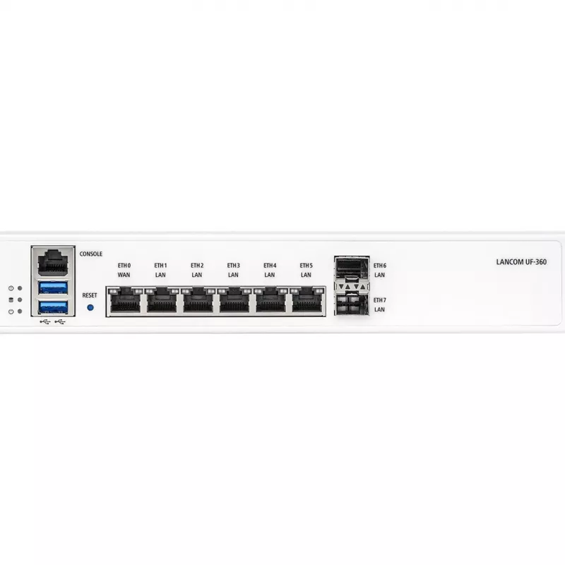 LANCOM R&S Unified Firewall UF-360 - Firewall - 8 θύρες - GigE - 1U - τοποθέτηση σε rack