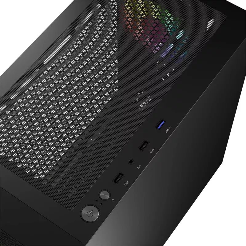 Κουτί υπολογιστή Logic Concept Portos Mini ARGB Micro ATX Μαύρο
