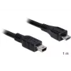 Καλώδιο USB DeLOCK 83177 1m Micro-USB B Mini-USB B μαύρο