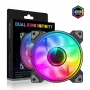 Gamemax | Ανεμιστήρας κουτιού | DUAL RING INFINITY | Μαύρο